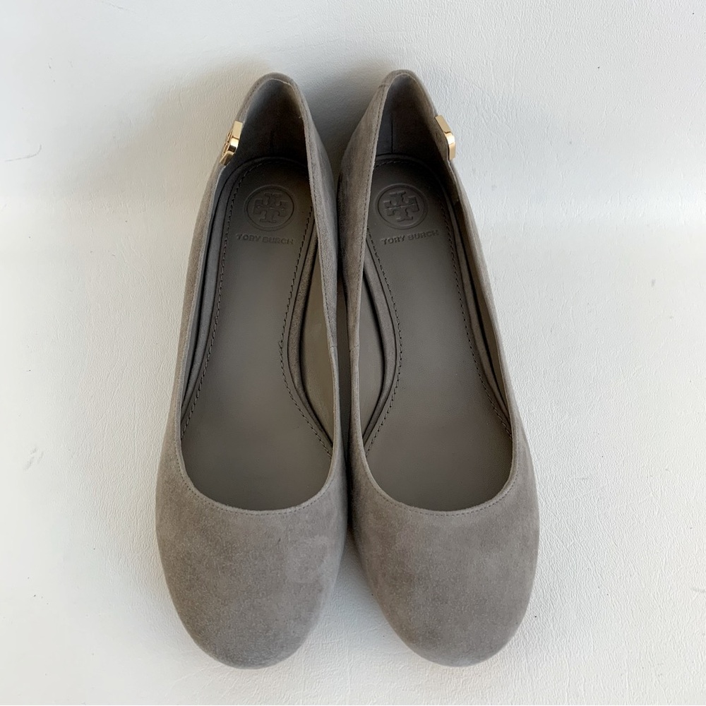 Tory Burch Women's Grey Suede Heels